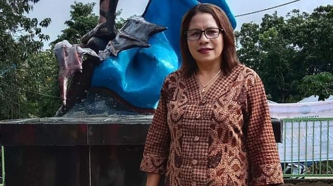 Rosalinda Muti, warga Desa Nanebot, Kecamatan Rinhat, Kabupaten Malaka.