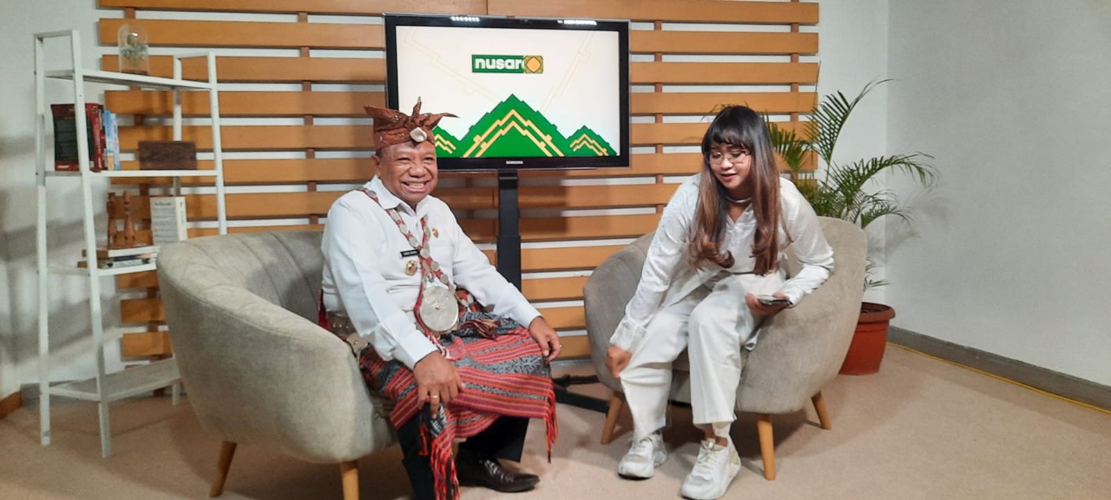 Bupati Malaka, Dr.Simon Nahak, SH.MH tampil sebagai nara sumber di Kompas TV. Foto: HK/Kominfo.
