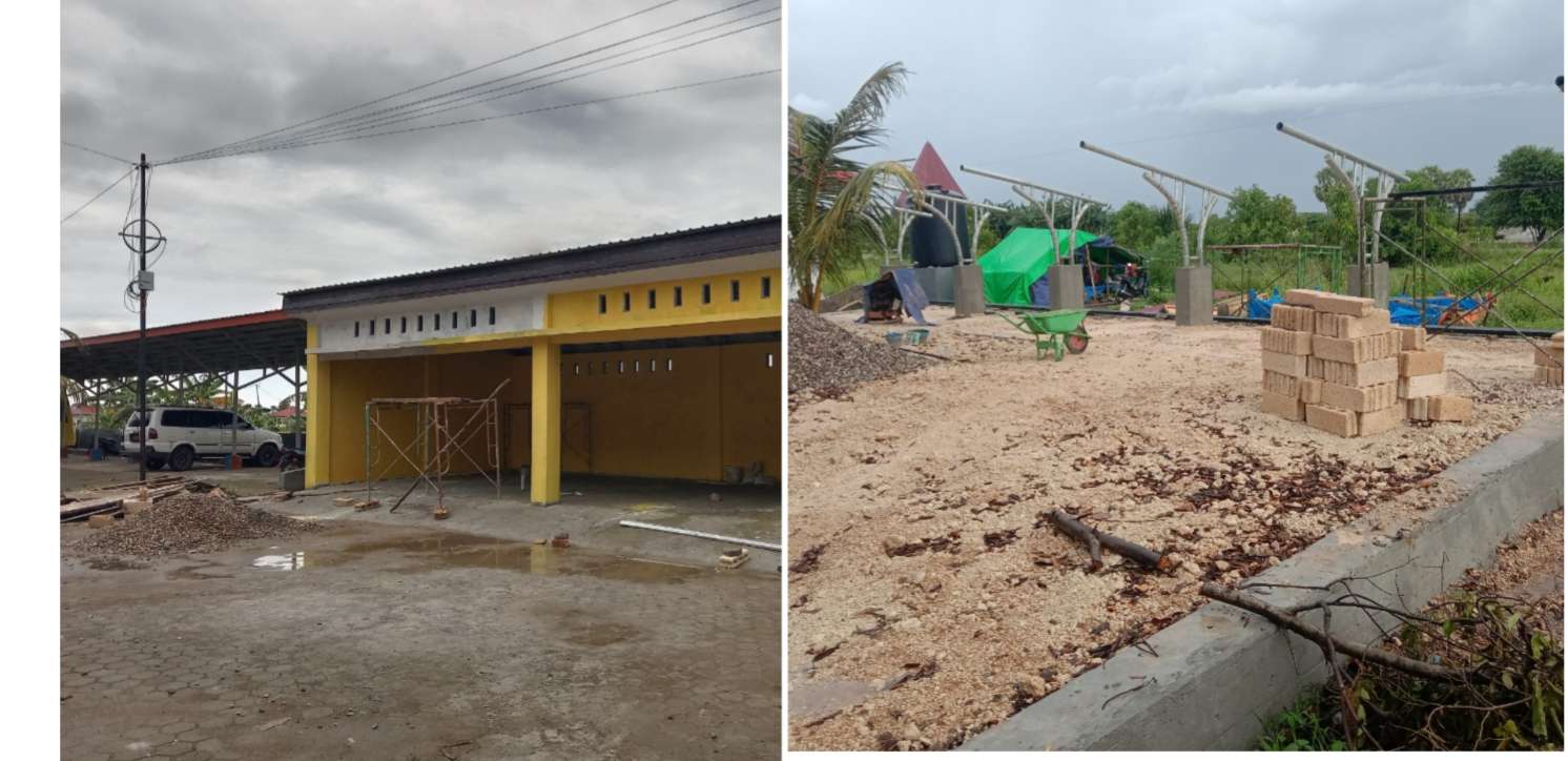 Inilah gedung parkir yang diduga dibangun tanpa melalui mekanisme pengadaan di UKPBJ Kabupaten Kupang. Foto: SK/JN