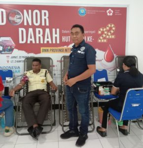 HUT ke- 22 BNNP NTT Gelar Donor Darah Bagi Pegawai dan Masyarakat