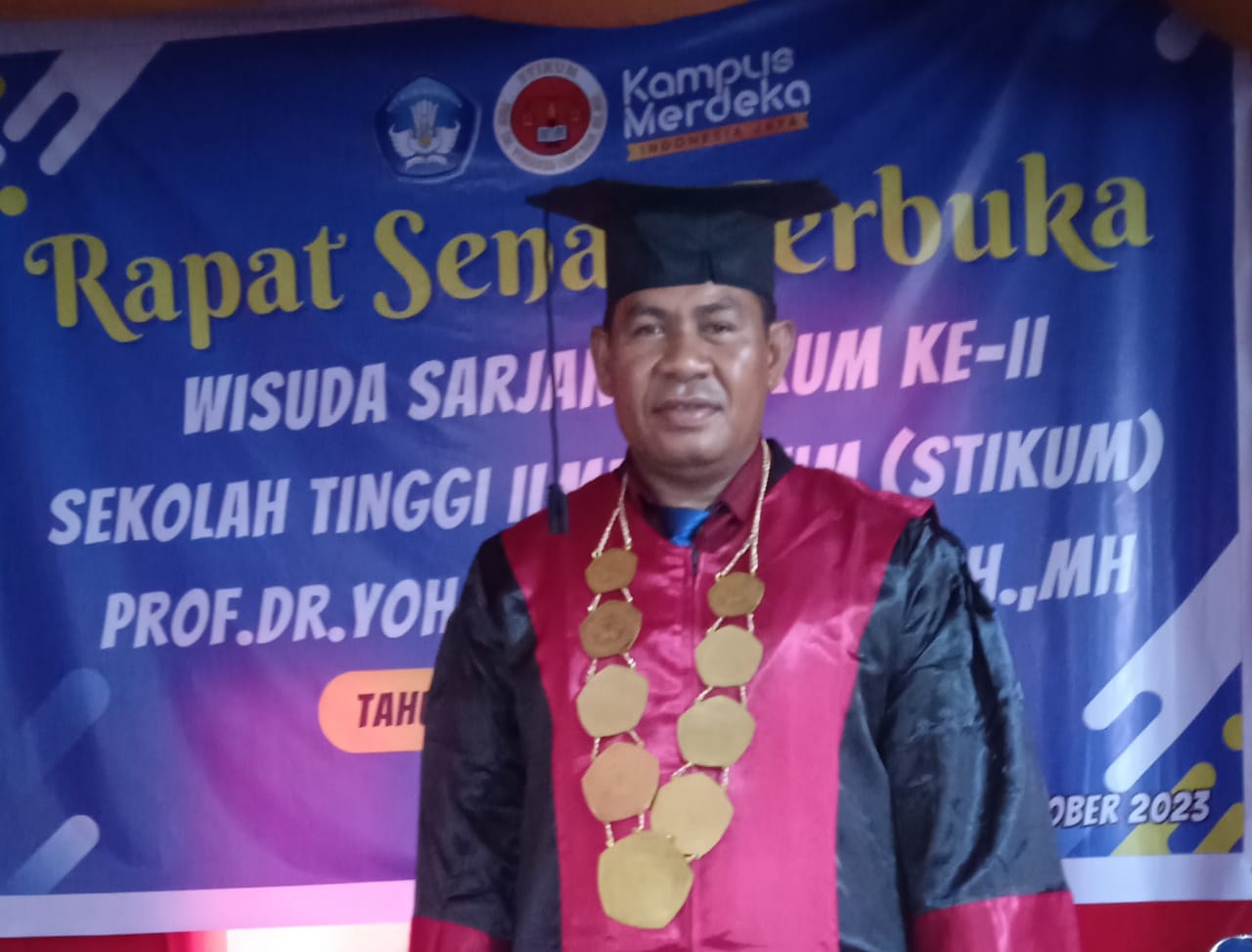 Ketua Program Studi Ilmu Hukum STIKUM, Volkes Nanis, SH.,MH.  