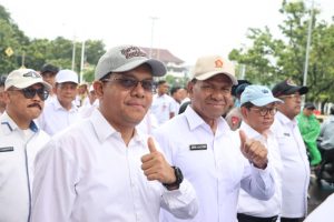 Di Tengah Guyuran Hujan, Gubernur dan Wakil Gubernur NTT Terpilih Laksanakan Galdi Bersih Pelantikan