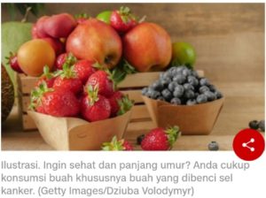 Daftar Buah yang Dibenci Sel Kanker, Ramuan Praktis Sehat Panjang Umur